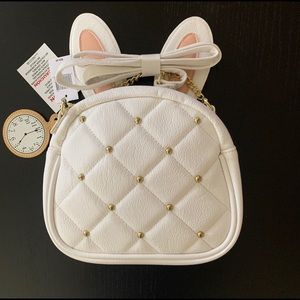 Disney White Rabbit Purse-Alice in Wonderland